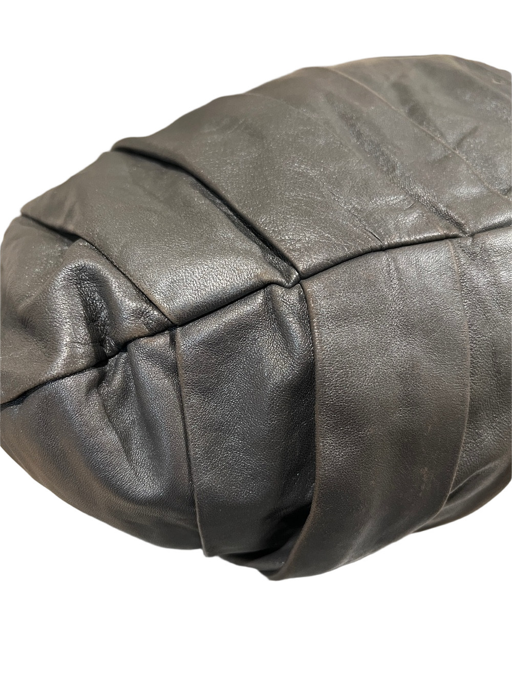 Bally Gray Leather Large Shoulder Hobo Bag - Picture 11 of 14